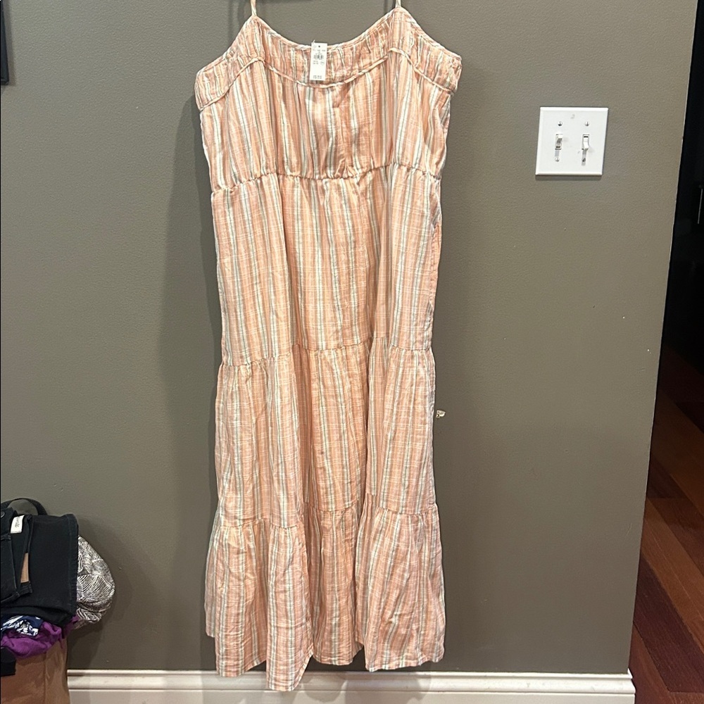 Aerie Striped Tiered Maxi Dress size XL NWT - Picture 5 of 7